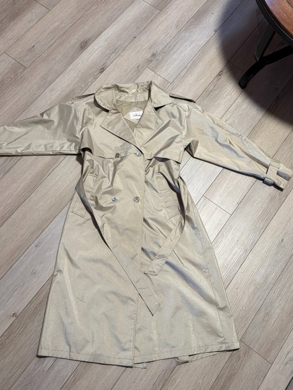 Worthington Neutral Beige Trench Coat with Belt